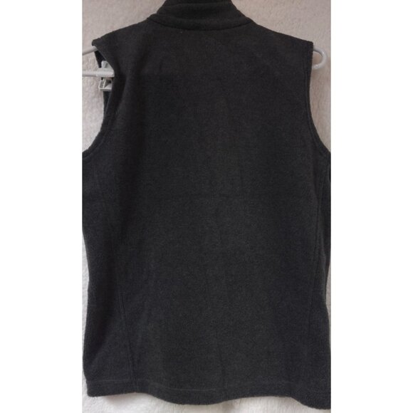 Columbia Mens Large Dark Gray Full Zip Fleece Sleeveless Outdoor Hiking Vest - Picture 6 of 10